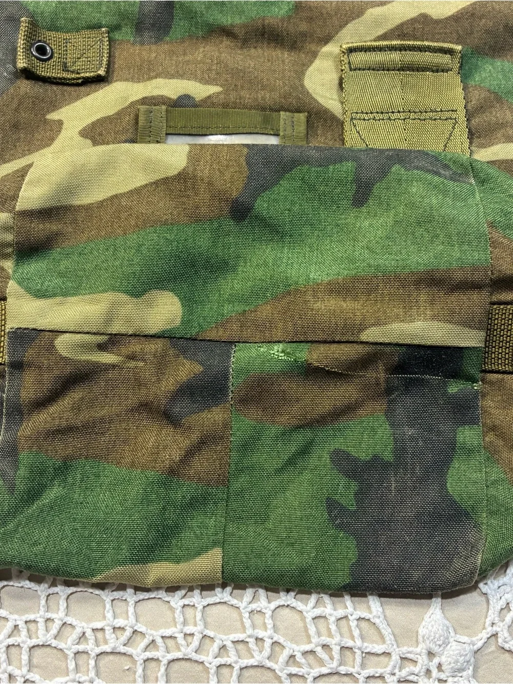 Military Issue Raleigh Industries Protective Ensemble Carrying Bag Woodland Camo